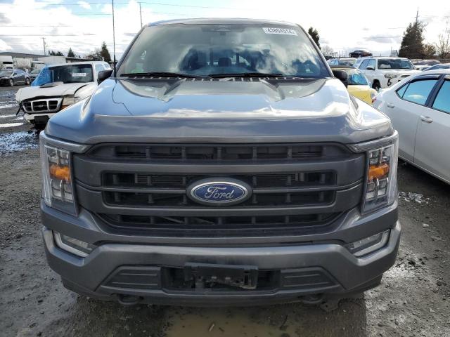 1FTFW1E86NFC37822 - 2022 FORD F150 SUPERCREW GRAY photo 5