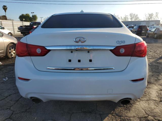 JN1BV7AP1EM693341 - 2014 INFINITI Q50 BASE WHITE photo 6