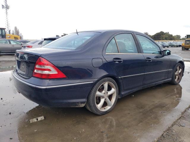 WDBRF52H36F754553 - 2006 MERCEDES-BENZ C 230 BLUE photo 3