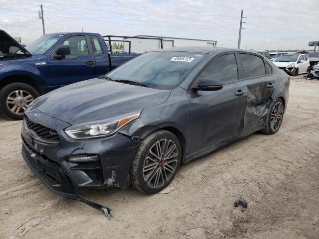 3KPF44AC8ME366896 - 2021 KIA FORTE GT GRAY photo 1