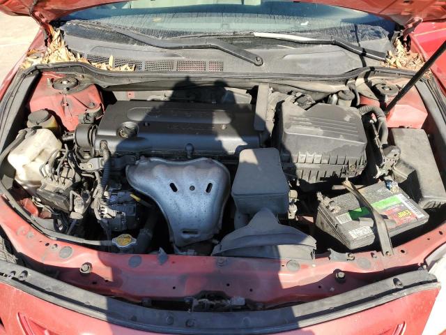 4T1BE46K27U009632 - 2007 TOYOTA CAMRY CE RED photo 11