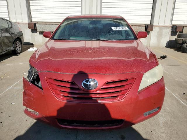 4T1BE46K27U009632 - 2007 TOYOTA CAMRY CE RED photo 5