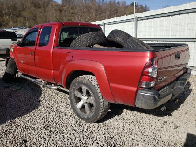 5TFUX4EN0BX005072 - 2011 TOYOTA TACOMA ACCESS CAB RED photo 2