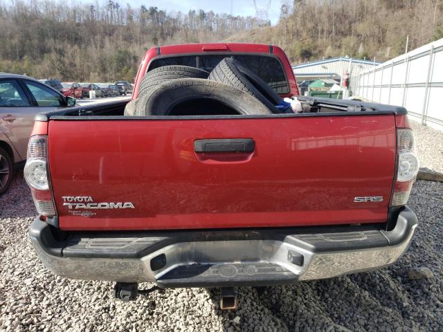 5TFUX4EN0BX005072 - 2011 TOYOTA TACOMA ACCESS CAB RED photo 6