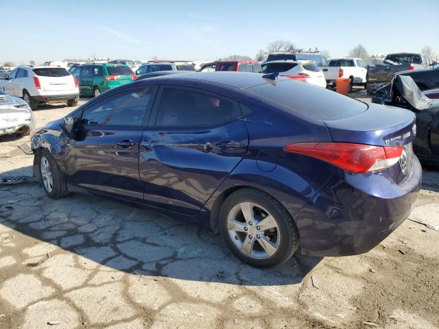 5NPDH4AE5DH447623 - 2013 HYUNDAI ELANTRA GLS BLUE photo 2