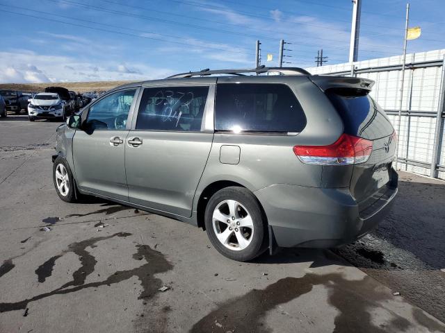 5TDKK3DC7BS113758 - 2011 TOYOTA SIENNA LE GREEN photo 2