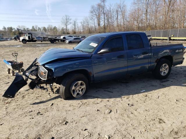 1D7HW48N26S507865 - 2006 DODGE DAKOTA QUAD SLT BLUE photo 1