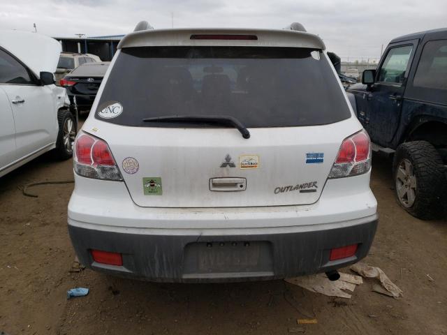 JA4LZ41G13U050712 - 2003 MITSUBISHI OUTLANDER XLS WHITE photo 6