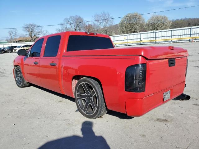 3GCEC13J87G513140 - 2007 CHEVROLET SILVERADO C1500 CREW CAB RED photo 2