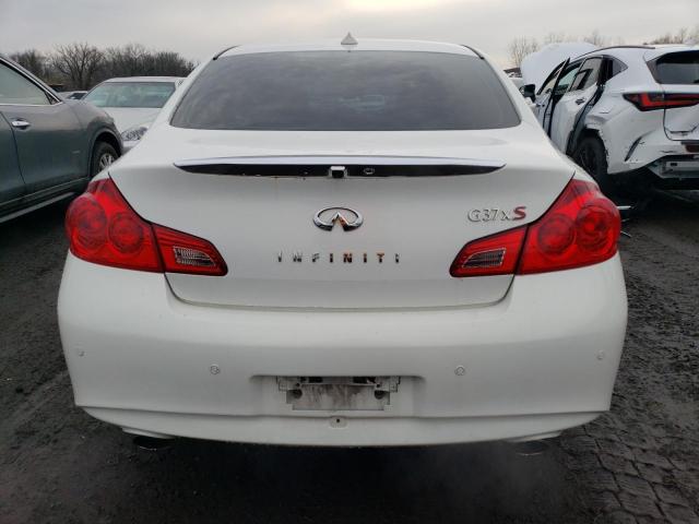 JN1CV6AR7DM756277 - 2013 INFINITI G37 WHITE photo 6