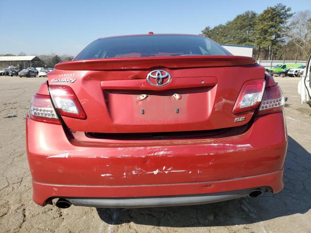 4T1BF3EK4AU063756 - 2010 TOYOTA CAMRY BASE RED photo 6