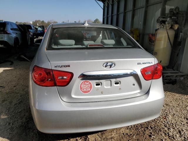 KMHDU4AD2AU873124 - 2010 HYUNDAI ELANTRA BLUE SILVER photo 6