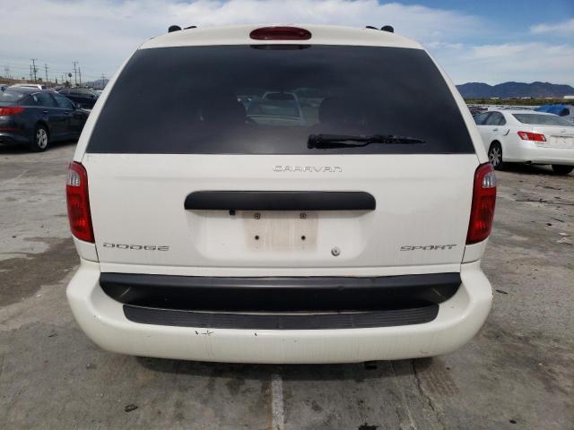 1D4GP45353B300293 - 2003 DODGE CARAVAN SPORT WHITE photo 6