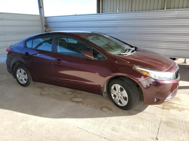 3KPFK4A78HE052650 - 2017 KIA FORTE LX MAROON photo 4