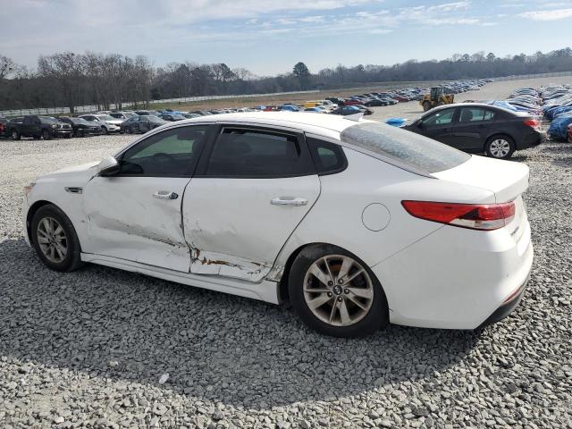 5XXGT4L30GG031244 - 2016 KIA OPTIMA LX WHITE photo 2