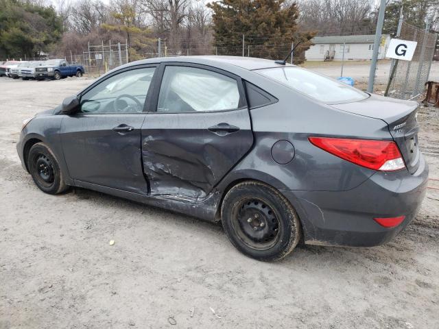 KMHCT4AE3CU067397 - 2012 HYUNDAI ACCENT GLS GRAY photo 2