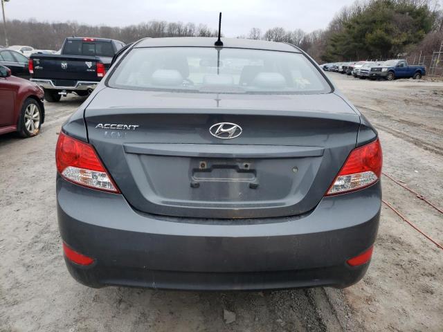 KMHCT4AE3CU067397 - 2012 HYUNDAI ACCENT GLS GRAY photo 6