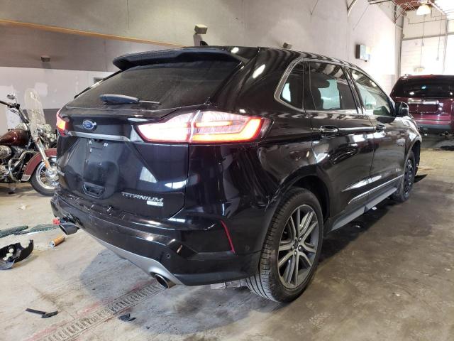 2FMPK4K98KBB26454 - 2019 FORD EDGE TITANIUM BLACK photo 3