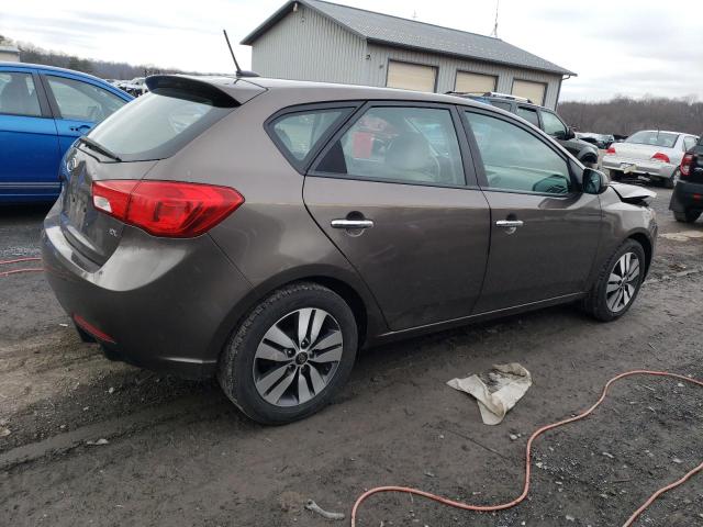 KNAFU5A27D5727380 - 2013 KIA FORTE EX BROWN photo 3