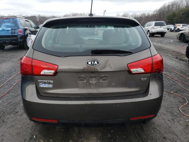 KNAFU5A27D5727380 - 2013 KIA FORTE EX BROWN photo 6