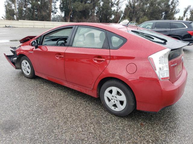 JTDKN3DU8B1384499 - 2011 TOYOTA PRIUS RED photo 2