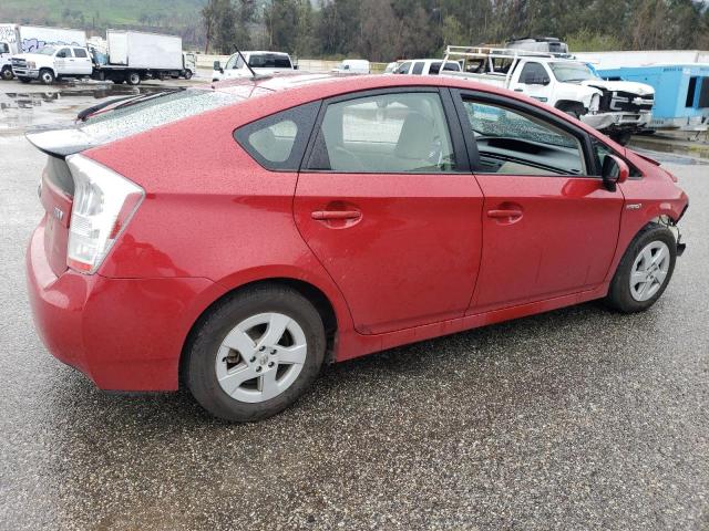 JTDKN3DU8B1384499 - 2011 TOYOTA PRIUS RED photo 3