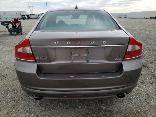 YV1902AH8C1163401 - 2012 VOLVO S80 T6 BROWN photo 6