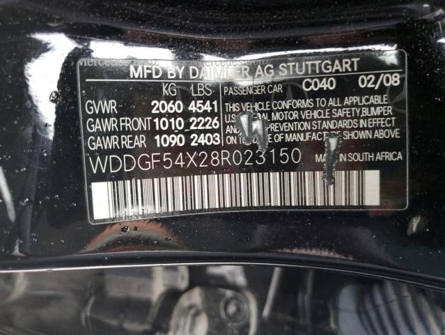 WDDGF54X28R023150 - 2008 MERCEDES-BENZ C 300 BLACK photo 12