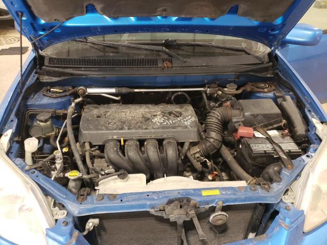 2T1KR32E17C647922 - 2007 TOYOTA COROLLA MA XR BLUE photo 11