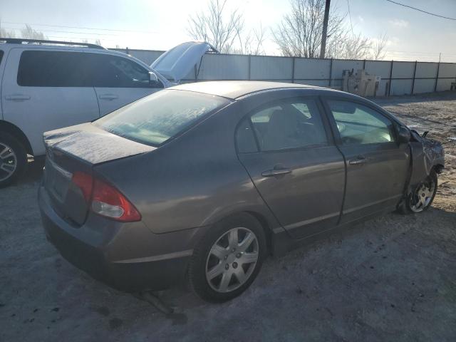 2HGFA1F54AH535816 - 2010 HONDA CIVIC LX GRAY photo 3