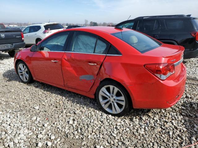 1G1PG5SB3F7284030 - 2015 CHEVROLET CRUZE LTZ RED photo 2