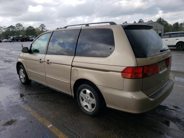 2HKRL186X1H599717 - 2001 HONDA ODYSSEY EX GOLD photo 2