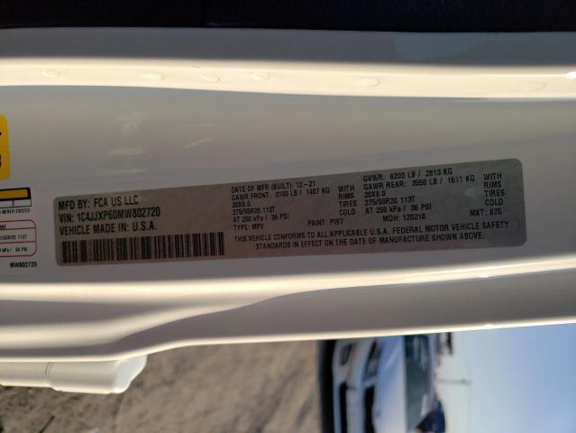 1C4JJXP60MW802720 - 2021 JEEP WRANGLER U SAHARA 4XE WHITE photo 13