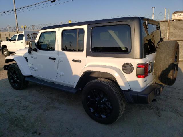 1C4JJXP60MW802720 - 2021 JEEP WRANGLER U SAHARA 4XE WHITE photo 2
