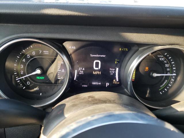 1C4JJXP60MW802720 - 2021 JEEP WRANGLER U SAHARA 4XE WHITE photo 9