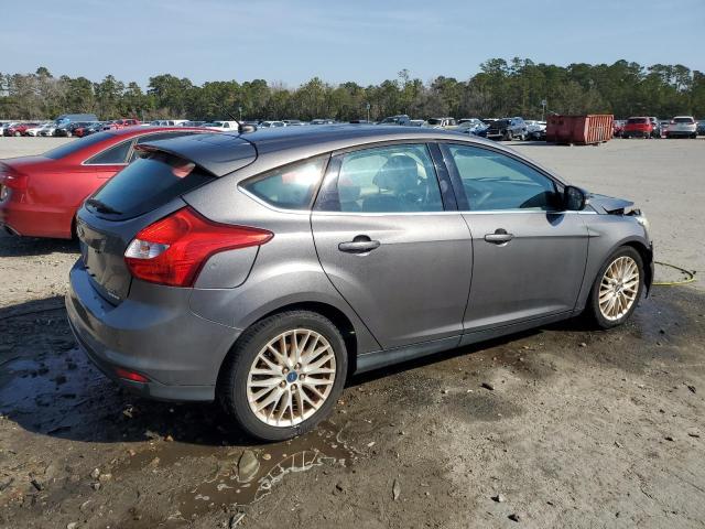 1FAHP3M21CL416420 - 2012 FORD FOCUS SEL GRAY photo 3