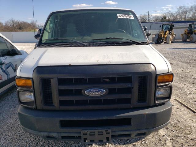 1FTNE1EW0BDA96072 - 2011 FORD ECONOLINE E150 VAN WHITE photo 5