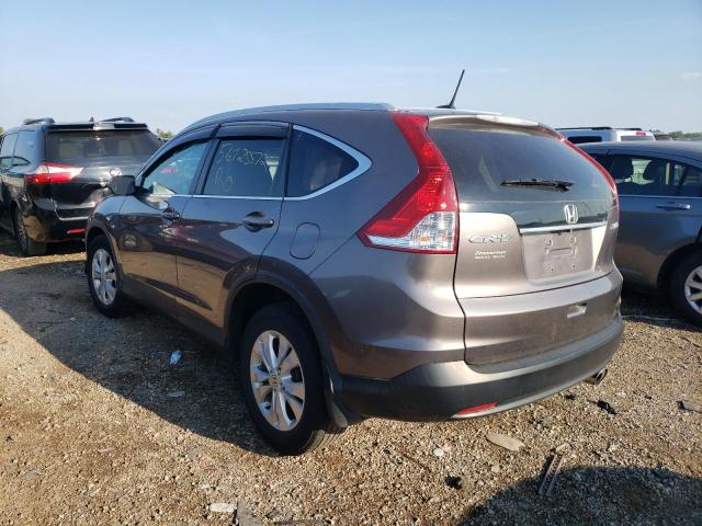 5J6RM4H73EL017587 - 2014 HONDA CR-V EXL GRAY photo 3