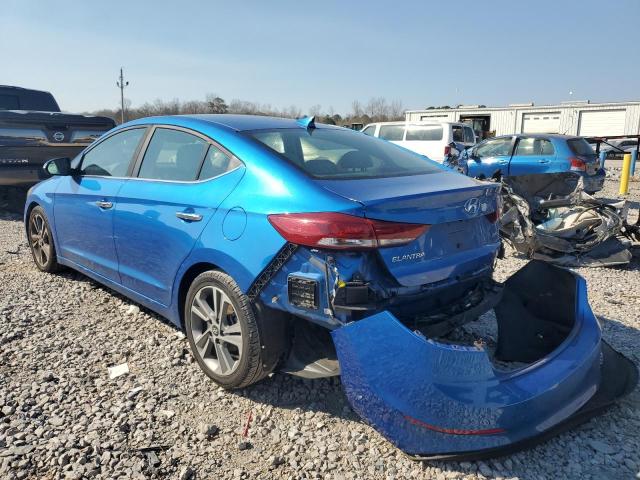 KMHD84LF2HU283289 - 2017 HYUNDAI ELANTRA SE BLUE photo 2