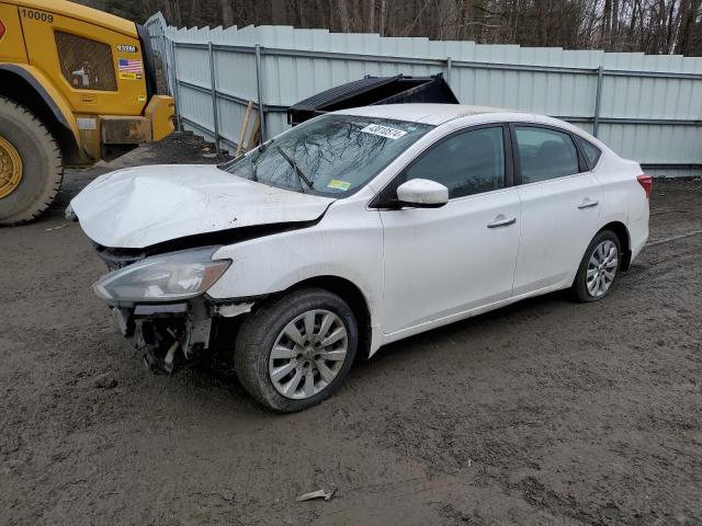 3N1AB7AP8HY387095 - 2017 NISSAN SENTRA S WHITE photo 1