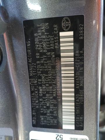 4T1G11AK9PU750710 - 2023 TOYOTA CAMRY SE NIGHT SHADE GRAY photo 13