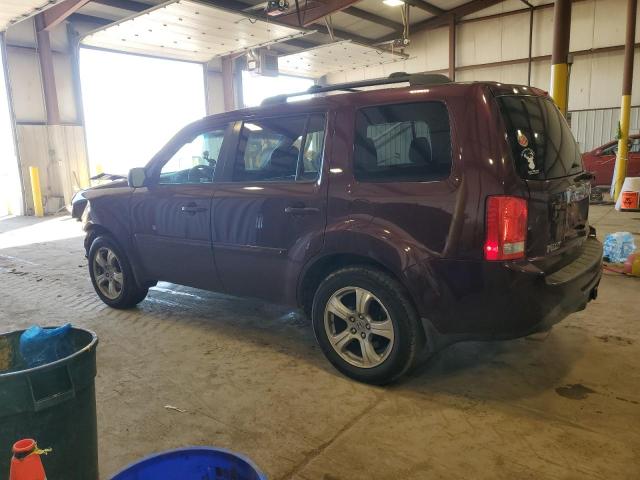 5FNYF4H53CB052429 - 2012 HONDA PILOT EXL BURGUNDY photo 2