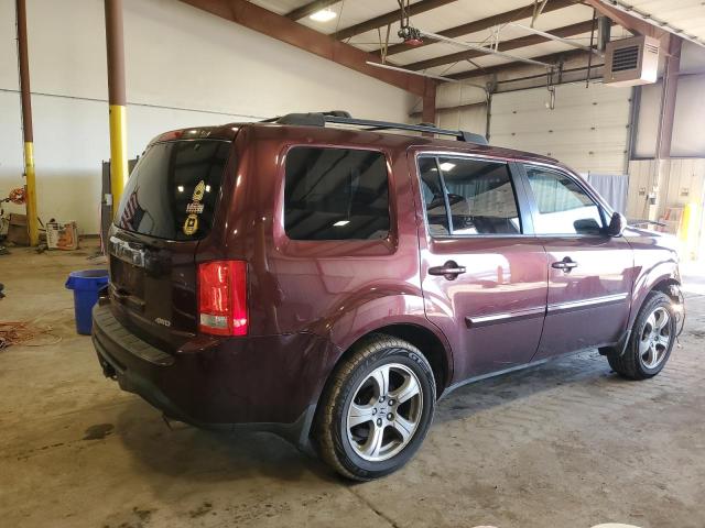 5FNYF4H53CB052429 - 2012 HONDA PILOT EXL BURGUNDY photo 3