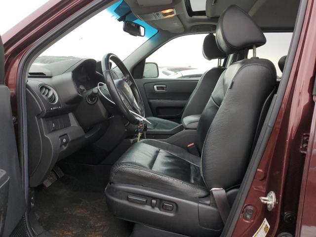 5FNYF4H53CB052429 - 2012 HONDA PILOT EXL BURGUNDY photo 7