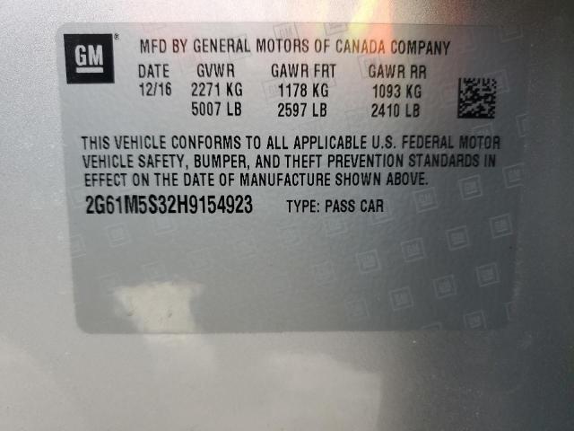 2G61M5S32H9154923 - 2017 CADILLAC XTS LUXURY SILVER photo 13