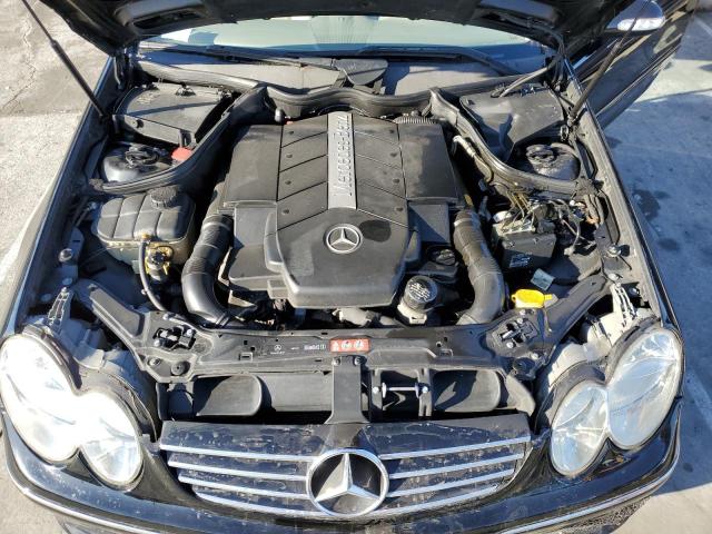 WDBTK75J05F117372 - 2005 MERCEDES-BENZ CLK 500 BLACK photo 11