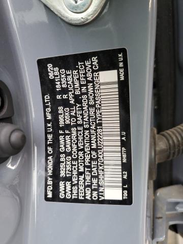 SHHFK7G4XLU222281 - 2020 HONDA CIVIC SPORT 灰色 照片 12