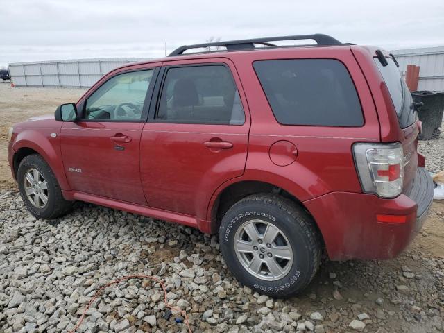 4M2CU81138KJ36009 - 2008 MERCURY MARINER RED photo 2