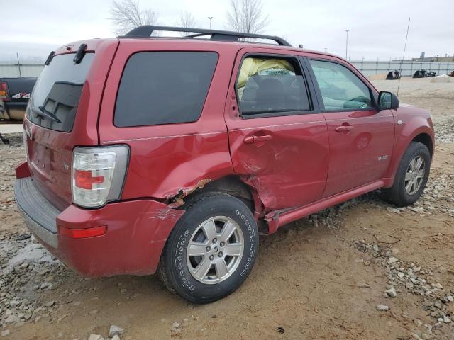 4M2CU81138KJ36009 - 2008 MERCURY MARINER RED photo 3