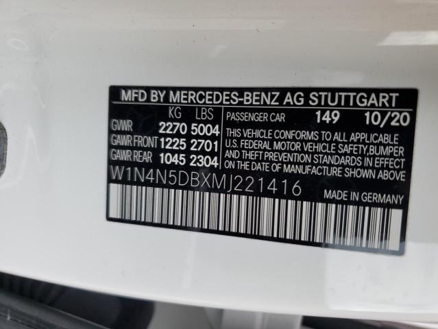 W1N4N5DBXMJ221416 - 2021 MERCEDES-BENZ GLA 45 AMG WHITE photo 12